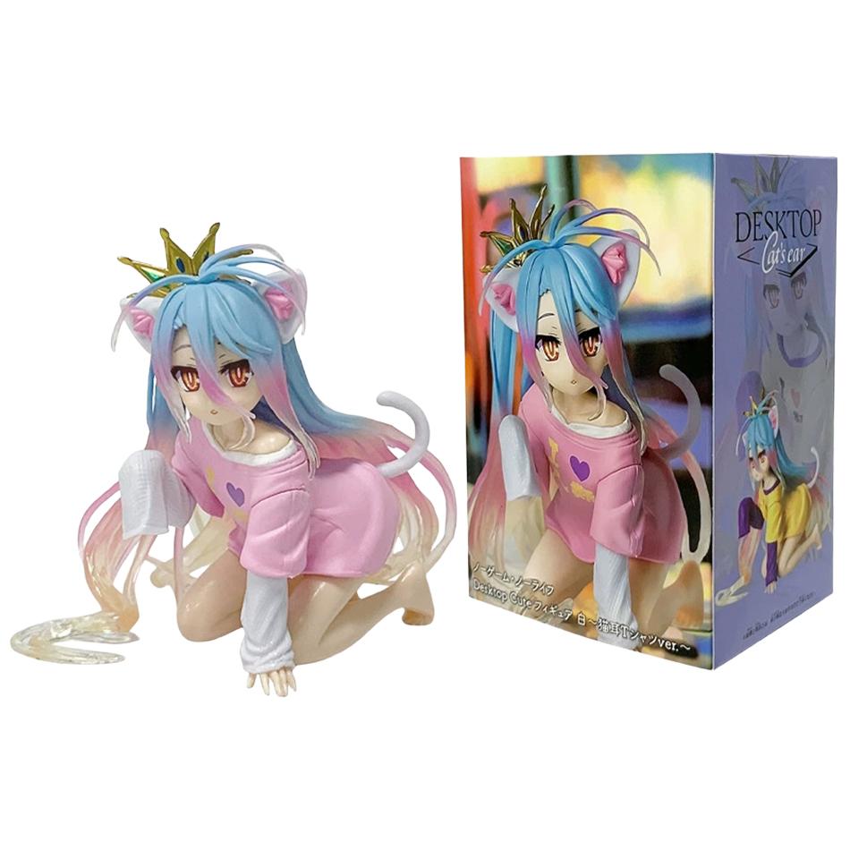New In Stock 12CM Shiro Action Figure NO GAME NO LIFE Shiro Figurine Collection Model Toy Anime Action Figurine Toy Gifts