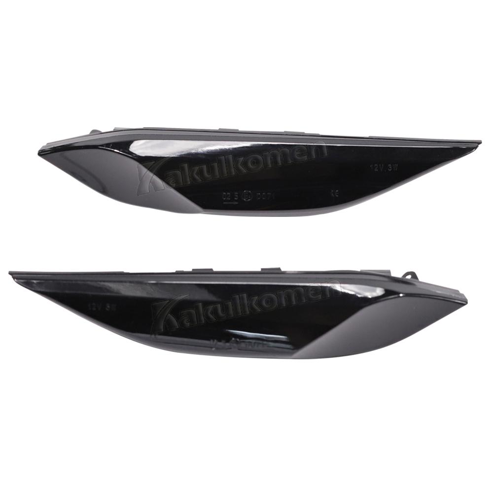 2 Adet Dinamik LED Yan İşaret Flaşörleri Sinyal Gösterge Lambaları Porsche Cayenne 958 92A 2010-2014 İçin OEM#95863107100
