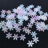 2Packs Snowflakes Confetti 1.5cm Blue Glitter Plastic Winter Wedding Christmas Party Decoration Craft DIY Home Office Bar Hotel