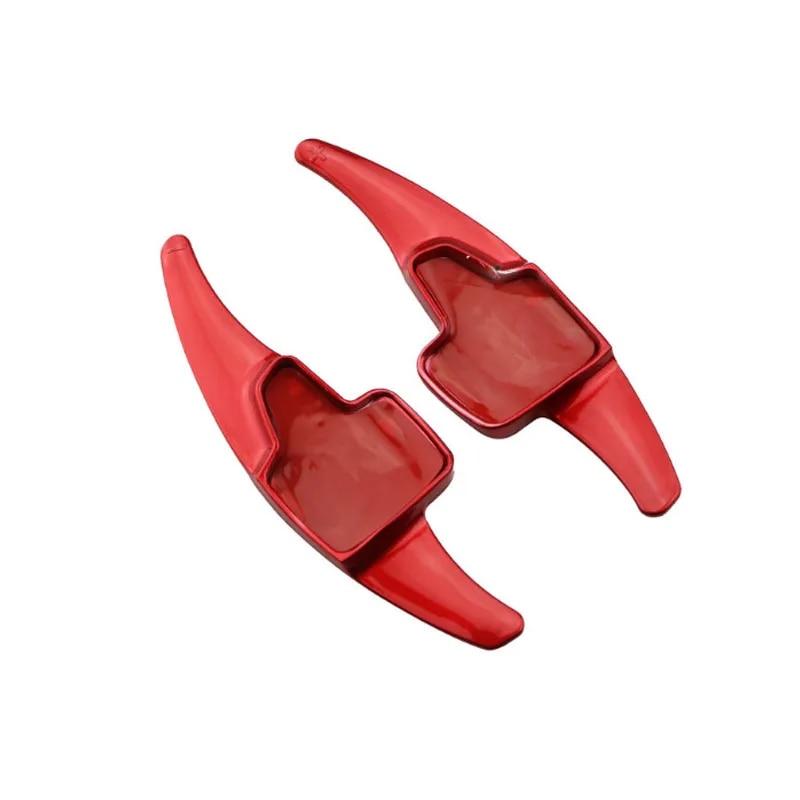 2Pcs/Set ABS Chrome Car Steering Wheel Paddle Extension Shifters Shift Sticker for Ford Focus 4 MK4