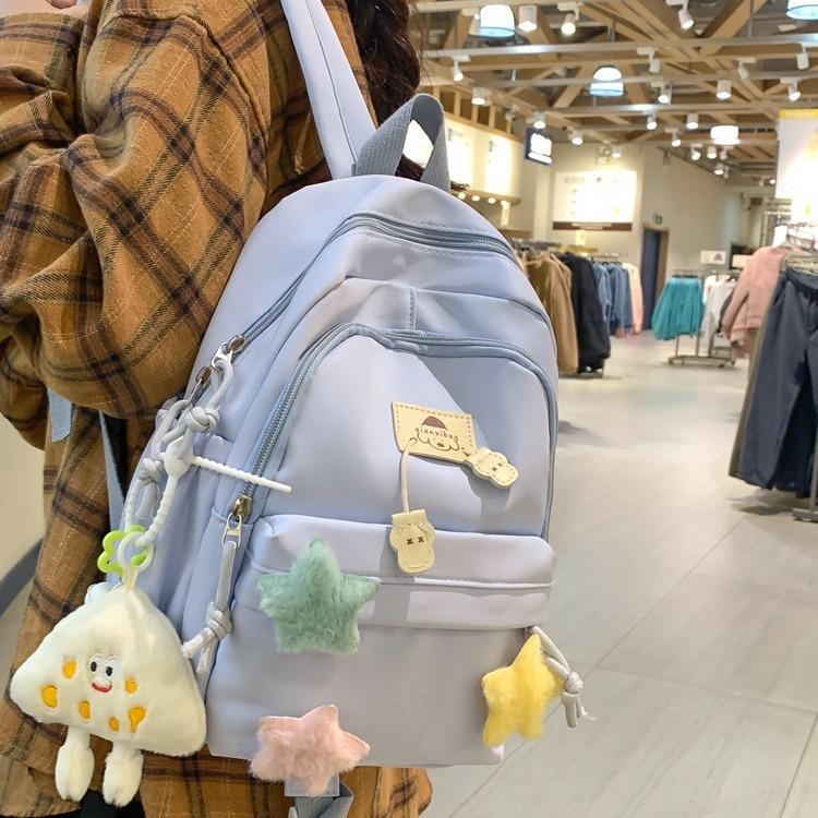 Large Capacity Cute Girl Backpack Schoolbag College Student Lightweight Backpack Female