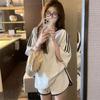 Lazy wind casual sports suit female summer student small loose thin short-sleeved shorts running two-piece set