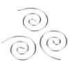 3Pcs Spiral Cable Knitting Needle Lightweight Convenient Stainless Steel Household Knitting Needle for   Scarves Shawls Hats