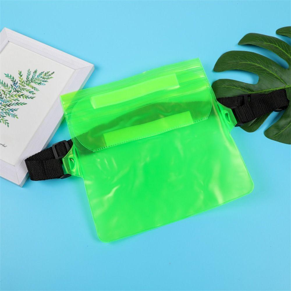 3-layers Waist Waterproof Bag Thicken Swimming Storage Bag Waterproof Phone Bag  Songkran