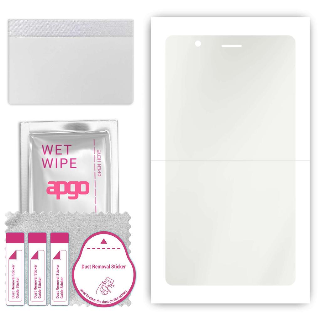 apgo Hydrogel Matte Screen Protector for Umidigi Crystal, Hydrogel Film, Flexible, Soft TPU with positioning layer easy installation