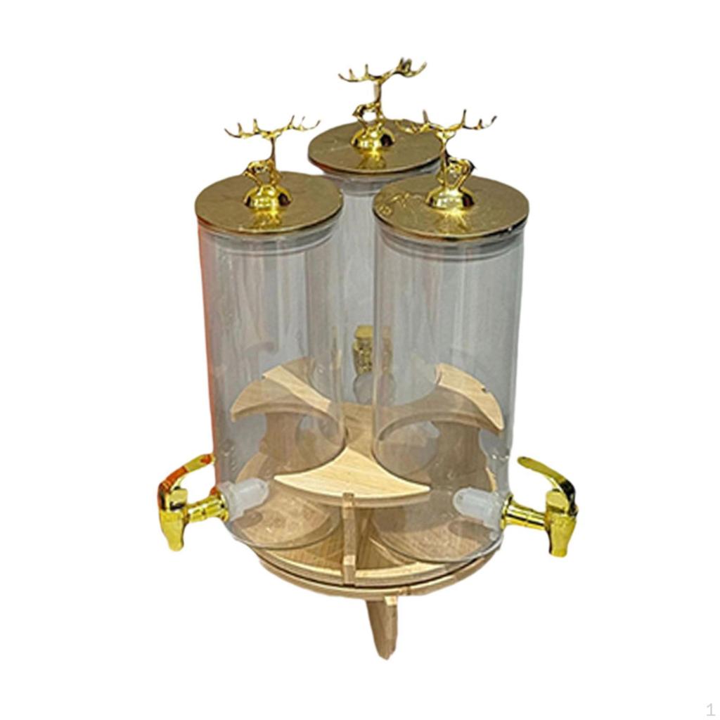 Drink Dispensers Beverage Dispenser Large Capacity, Storage with Stand for Daily Use