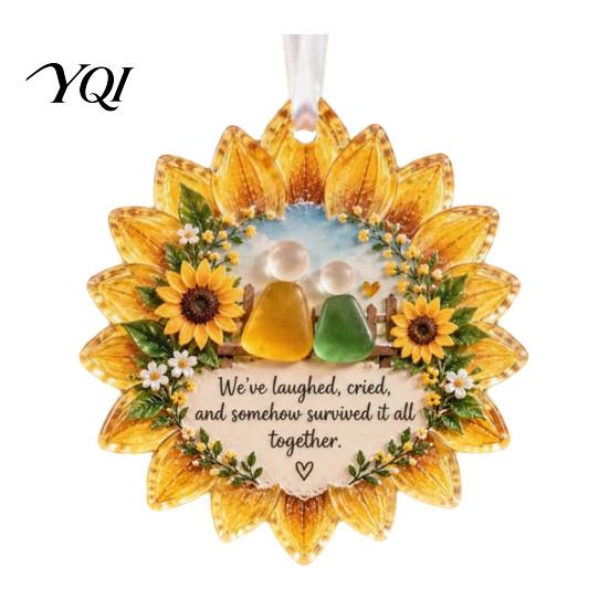 Holiday Atmosphere Accents Heartfelt Keepsake Ornament, Acrylic Hanging Decoration for Loved Garden Festive Ornaments Ones, Christmas Tree Pendant