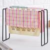 Dishcloth Holder Non-slip Ventilate Iron Three-bar Design Towel Holder Home Organizer