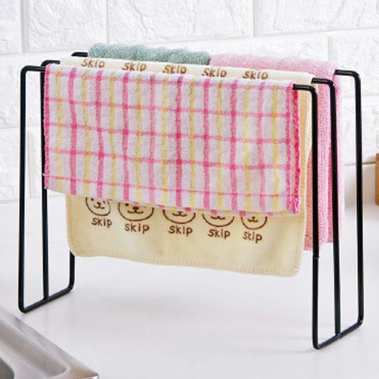 Geschirrtuchhalter Rutschfester, lüftender Handtuchhalter aus Eisen mit drei Stangen