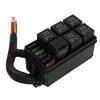 6 Way Fuse And Relay Box Pre Wired Fuse Relay Block with Lid for Car Truck Marine Boat DC12V
