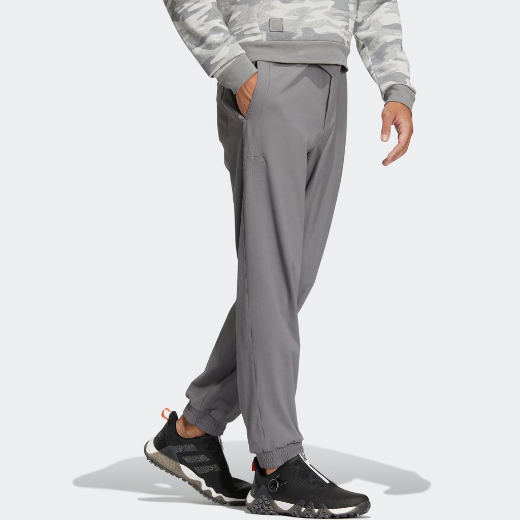 Adidas Knitted Sweatpants Men's Gray Moderate Cuffed Pants HG3252