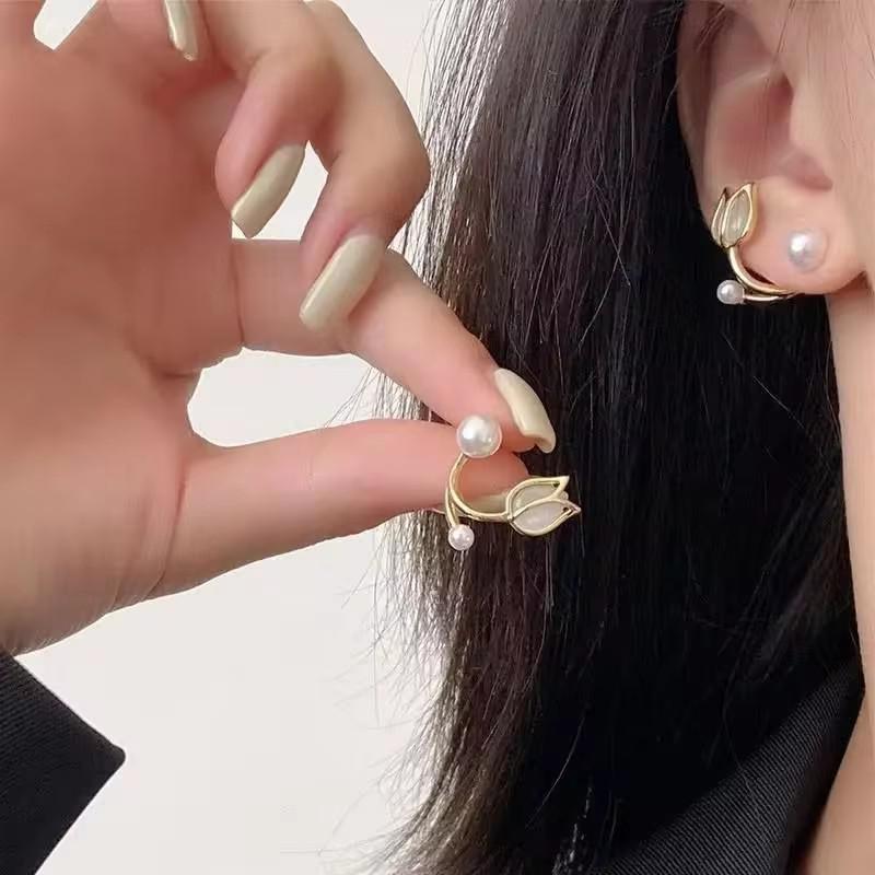 925 Silver Needle Korean Fashion Big Crystal Heart Earrings For Women Jewelry Trending New Luxury Women's Zircon Earrings