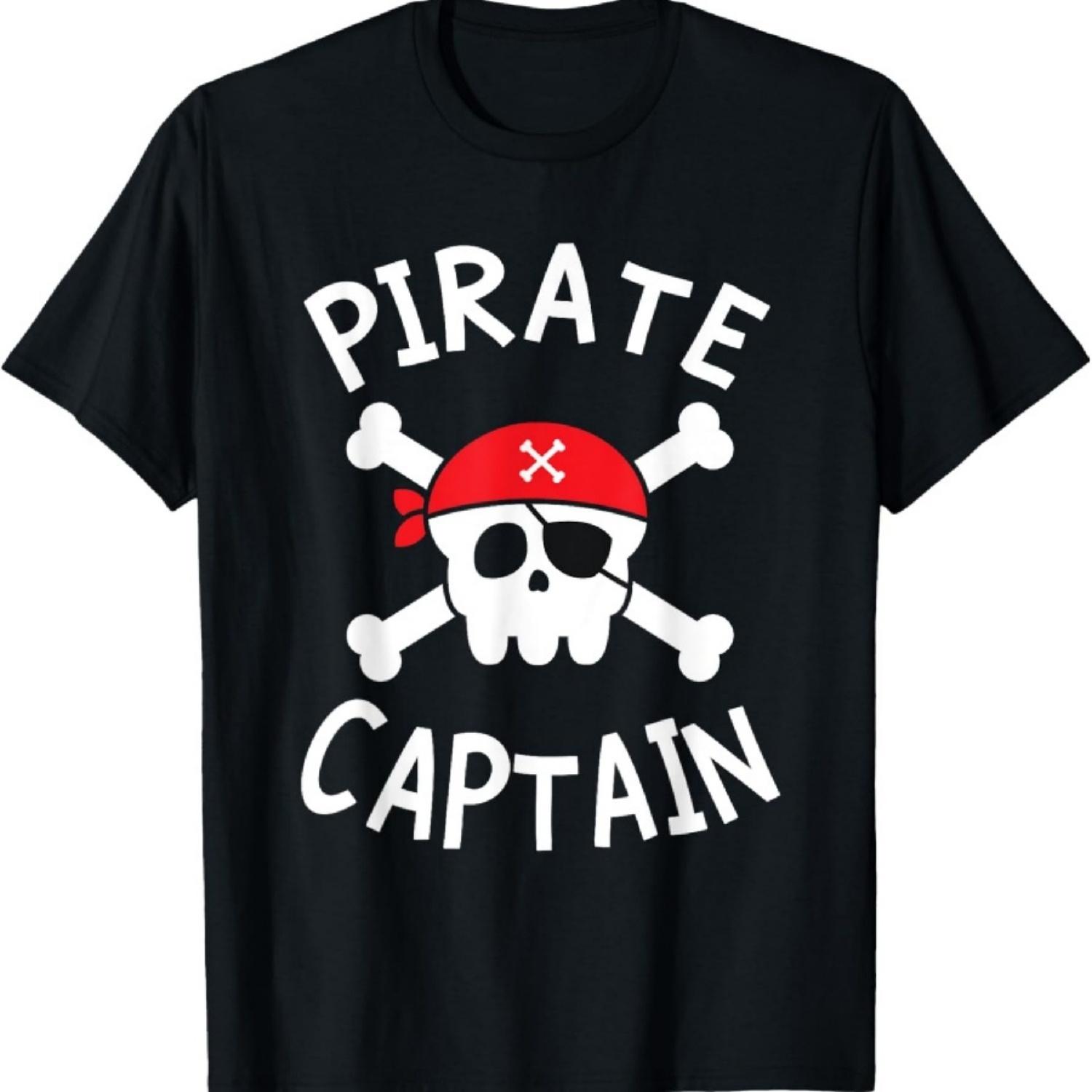 

Мальчики Пиратский Капитан Пиратская Вечеринка по Случаю Дня Рождения Групповая Футболка XXXXXL чёрный