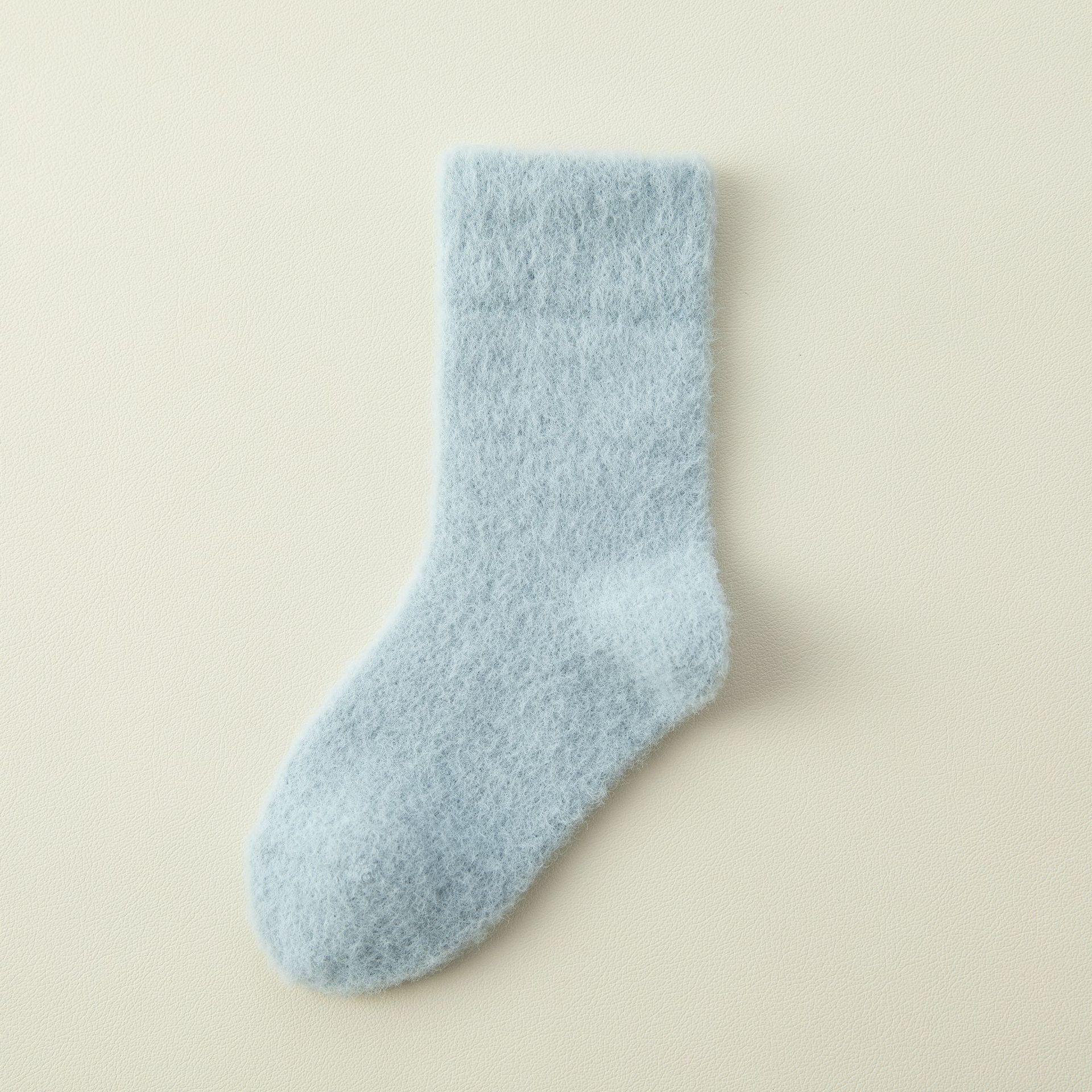 

Дитячі товсті теплі зимові шкарпетки для сну з флісу з норки - дитячі шкарпетки середнього розміру для хлопчиків і дівчаток M - 2-4 years old синій