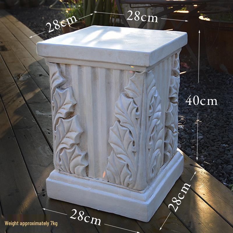 Adornos de Jardín de Columna Romana Retro Europeos: Base para maceta y Exhibición de boda