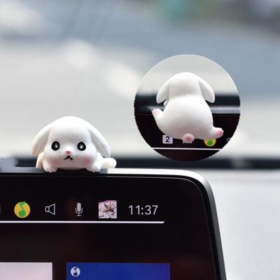 Nouveaux Ornements Petits Animaux pour Ordinateur et TV Pièce Maîtresse Créative Décorations pour Écran de Navigation de Voiture Ornements en Résine pour Bord de Table