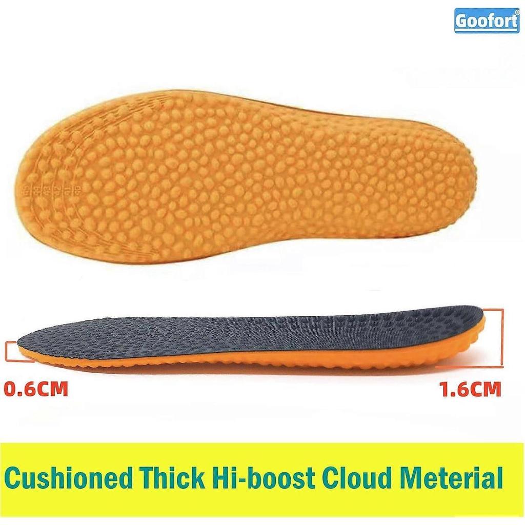 Sports Work Insoles Memory Foam Insoles for Women and Men 3D-Xpain Cushioned Pain Relief Shock Absorption Replacement Shoe Inserts Comfort