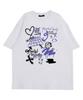 ASTRAL PROJECTION Front Astral Graffiti Round Neck 15-Count Cotton Short Sleeve T-Shirt_White