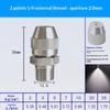 0.6 0.8 1.0 1.2 1.5 2.0Mm Hole Stainless Steel Nozzle Adjustable Steam Volume For Fog Cannon Machine 1/8' 1/4' 3/8' 1/2'