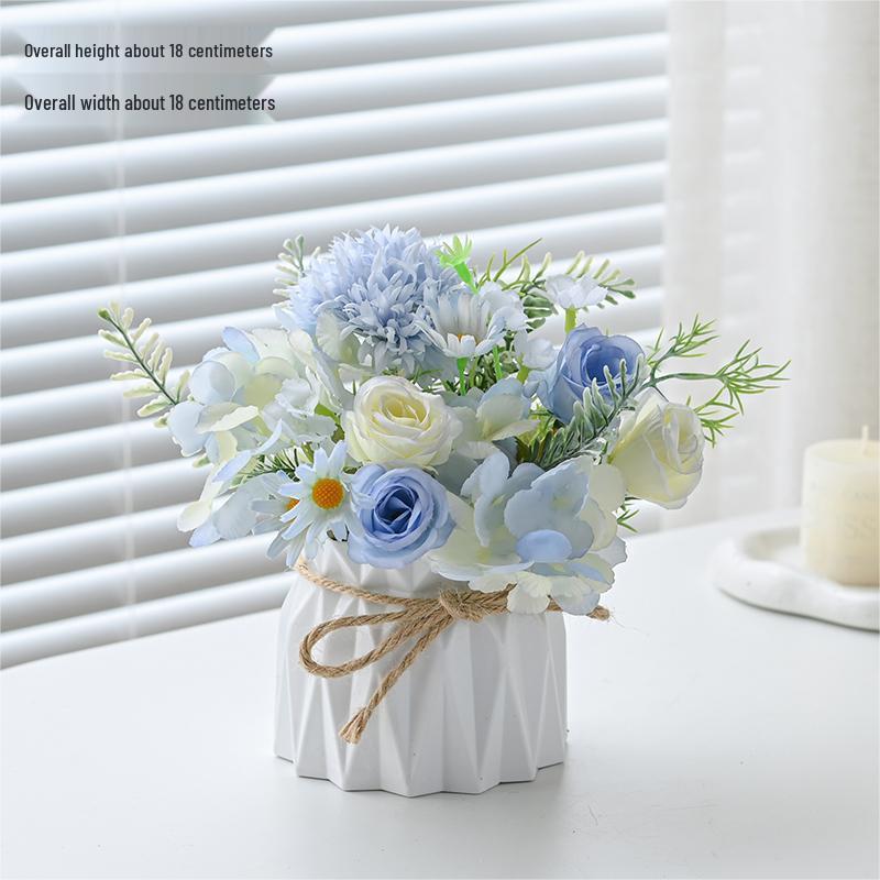 Artificial Flowers Desktop Ornament for Living Room and Dining Table Decoration
