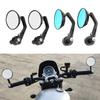 1 Pair Motorbike Aaccessories 7/8" Round Bar End Rear Mirrors for Cafe Racer Moto Side View Mirrors Motorbike Scooters Rearview Mirror