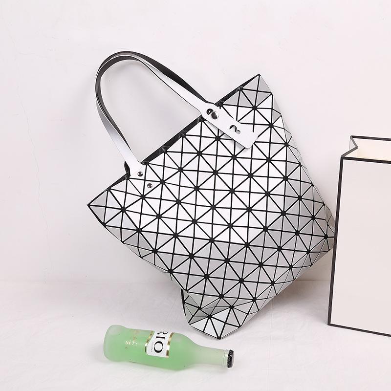 Summer Fashion Simple Diamond Women'S Bag Variety Geometric Splicing Folding Bag Women'S Tide Shoulder Portable