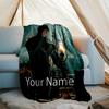 Custom Name The Count of Monte Cristo Theme Printed Blanket - Perfect for Couch, Bed, Travel & Outdoor Use | Machine Washable, Cozy & Durable.