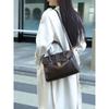 Retro Genuine Leather Women's Shoulder Bag Daily Hangbag Cowhide Large Capacity Tote Bag Briefcase Business Trip Commuting Bag