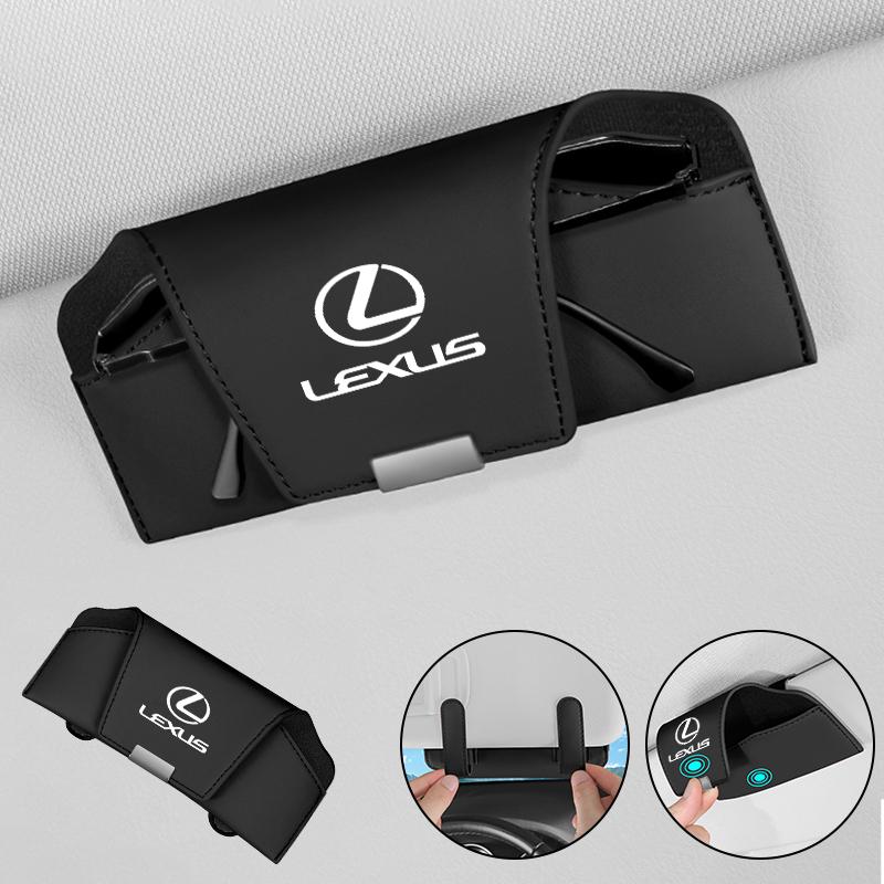 Magnetischer Sonnenblenden-Brillenhalter für das Auto, Sonnenbrillen-Aufbewahrungsbox, Innenraum für Lexus UX250h RX450h CT200h RX400h NX300h RX350 RX300 GX