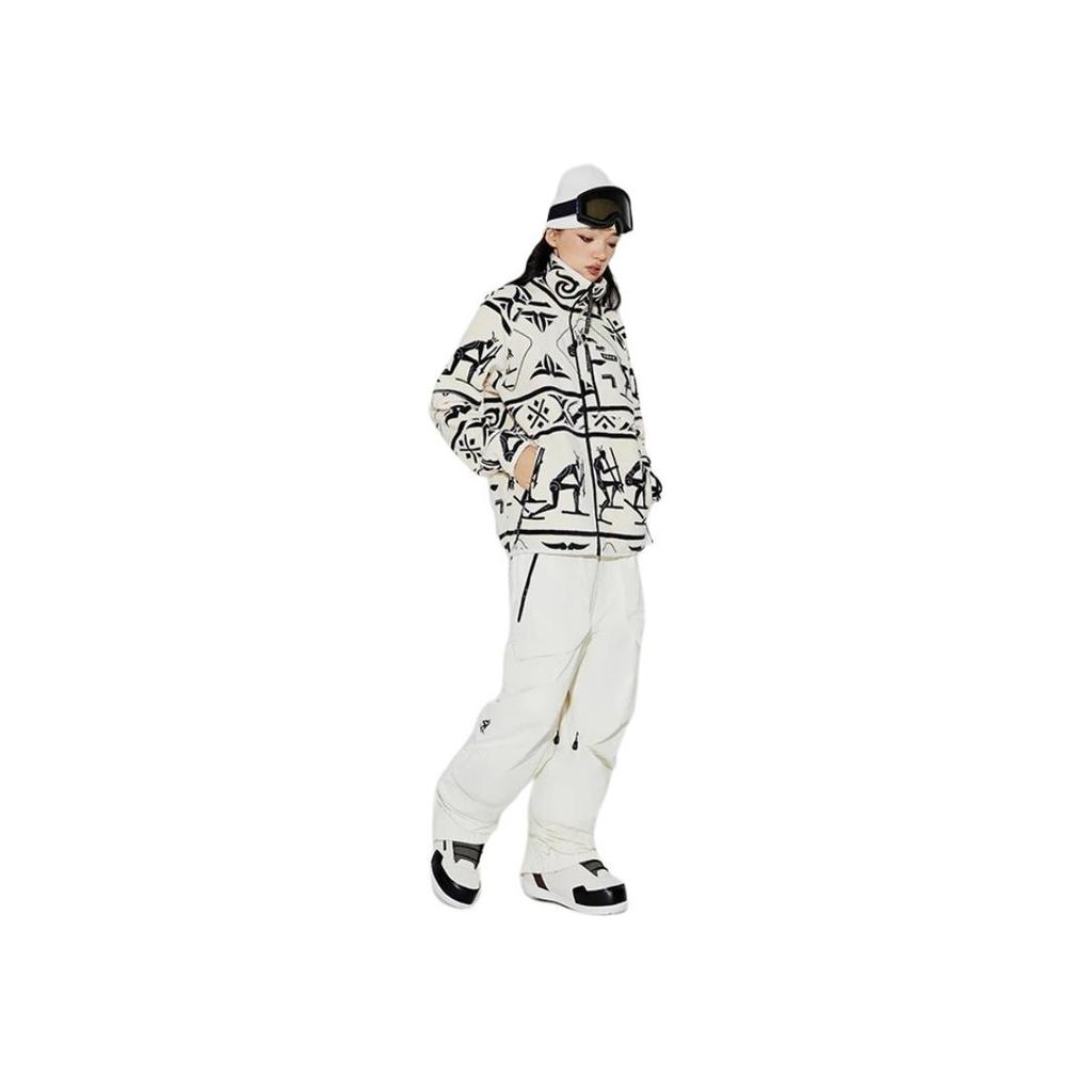Li Ning Altay Rock Art Element Cardigan Fleece Hoodie Unisex Hoodie Light-Antique-Yellow AWDT711-1