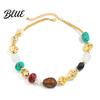 Casual Vacation Necklace Bohemian Necklace Colorful Resin Beaded Choker Retro