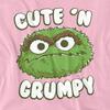 Sesame Street Unisex Adult Cute N Grumpy T-Shirt