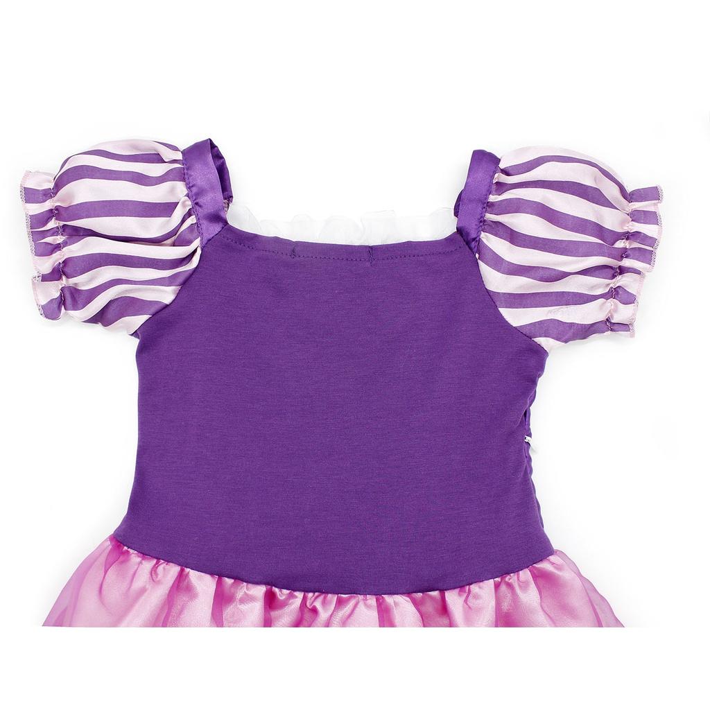 Rapunzel Carnival Costume 5-6 Years 120cm 3 Accessories Purple Pink Children Role Play Dress for Halloween Christmas Children's Day