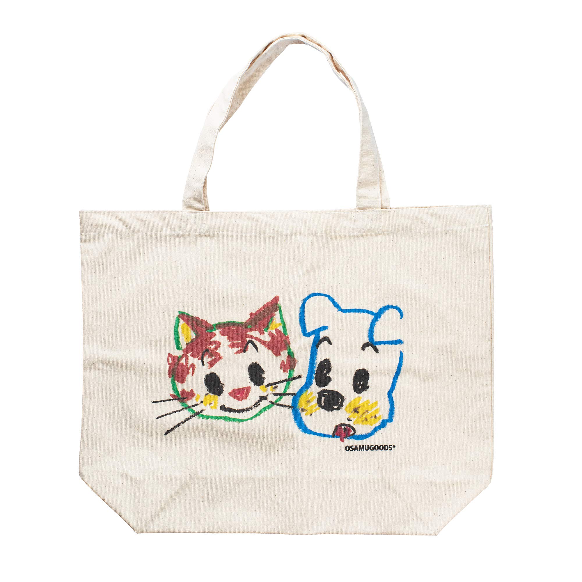 

[Osamu Goods] OSAMU GOODS Big Tote Bag CAT & DOG CKOS012-3