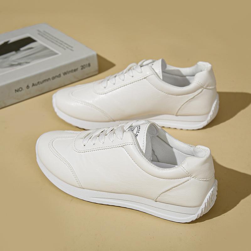 Spring Casual White Sneakers for Women – Trendy Versatile Athletic Shoes, Korean Style Students' Fashionable Footwear, Autumn New Arrival