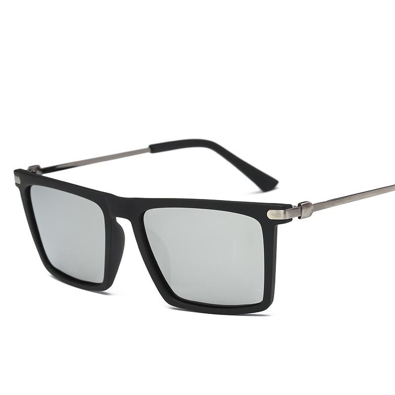 Trendy Square Polarized Korean Style Couple Sunglasses 8823 for Men