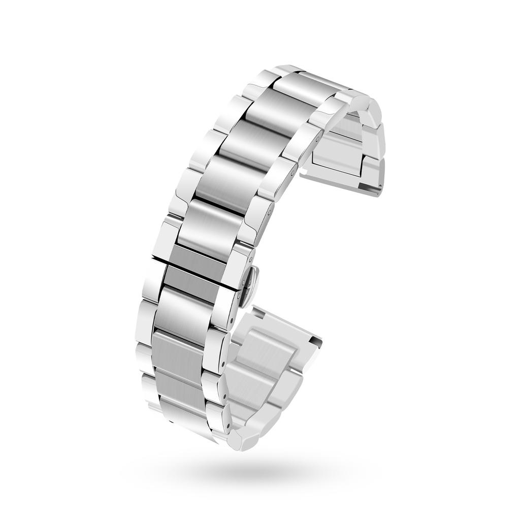 Solides Edelstahl-Uhrenarmband für Hamilton Khaki Jazz Field Seiko Butterfly-Verschluss Herren-Armband Metall-Uhrenarmband 18 20 22mm
