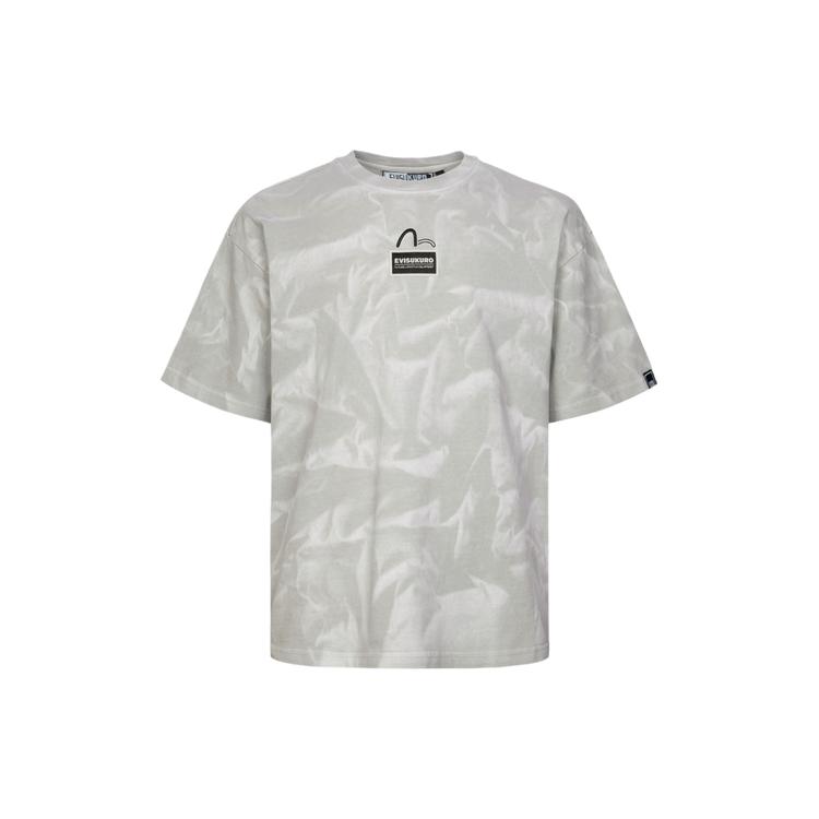 Evisu T-Shirts Men's Crew Neck Moderate Straight Fit 2ESGNM4TS5144LFCT