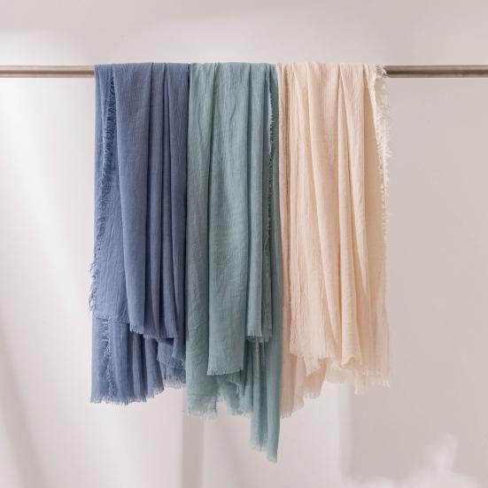 Women Shawl Breathable Sun Protection Shawl Lightweight Air Conditioning Blanket Beach Towel Cover Up