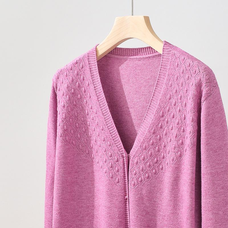 Plus-size Spring and Autumn 2024 New Women's Thin Coat Comfortable Casual Fashion Loose V-Collar Coat Women's Coat