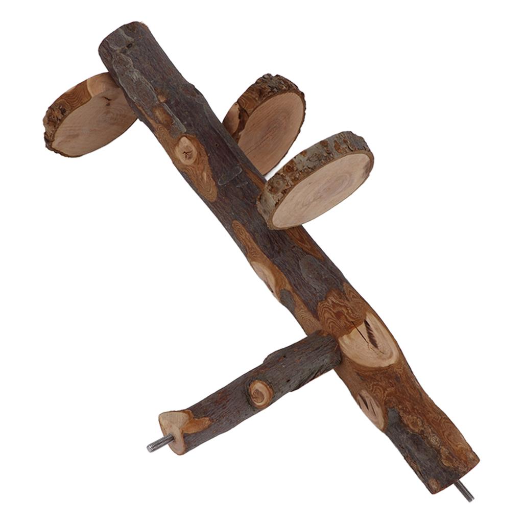 Haustier Sitzstange Holzständer Spielzeug Langlebige Kleintierplattform Sprungspielzeug für Hamster Vogel