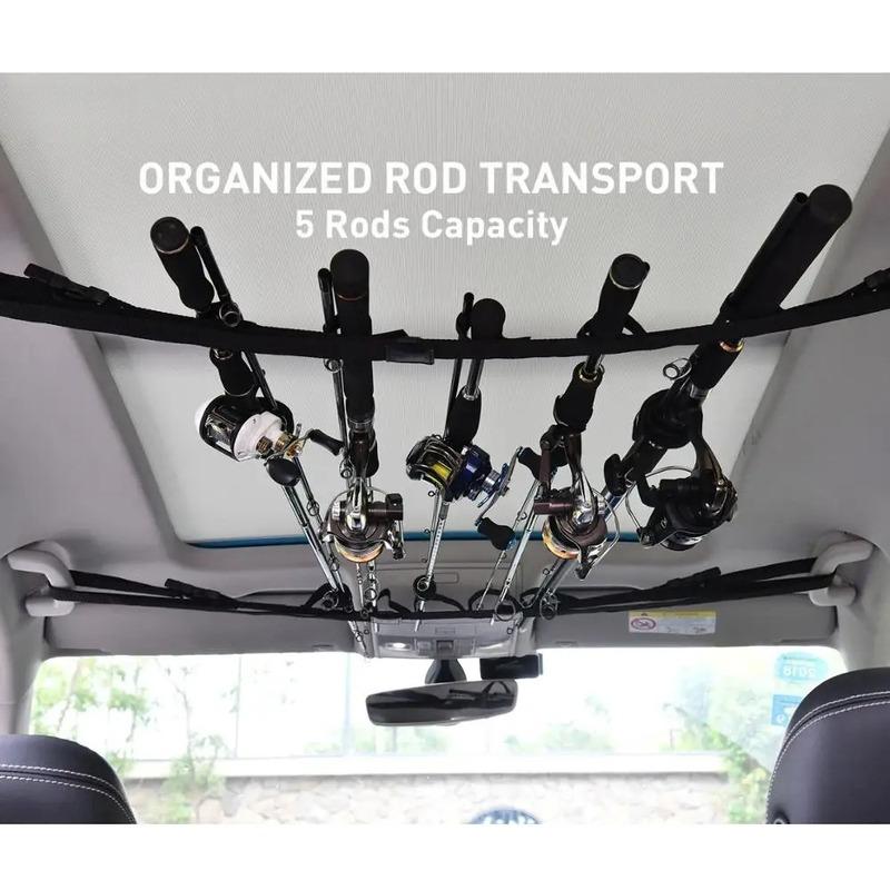 Fishing VRC Vehicle Rod Carrier Rod Holder Belt Strap With Tie Suspenders Wrap Fishing Tackle Boxes Tools Box Accessories