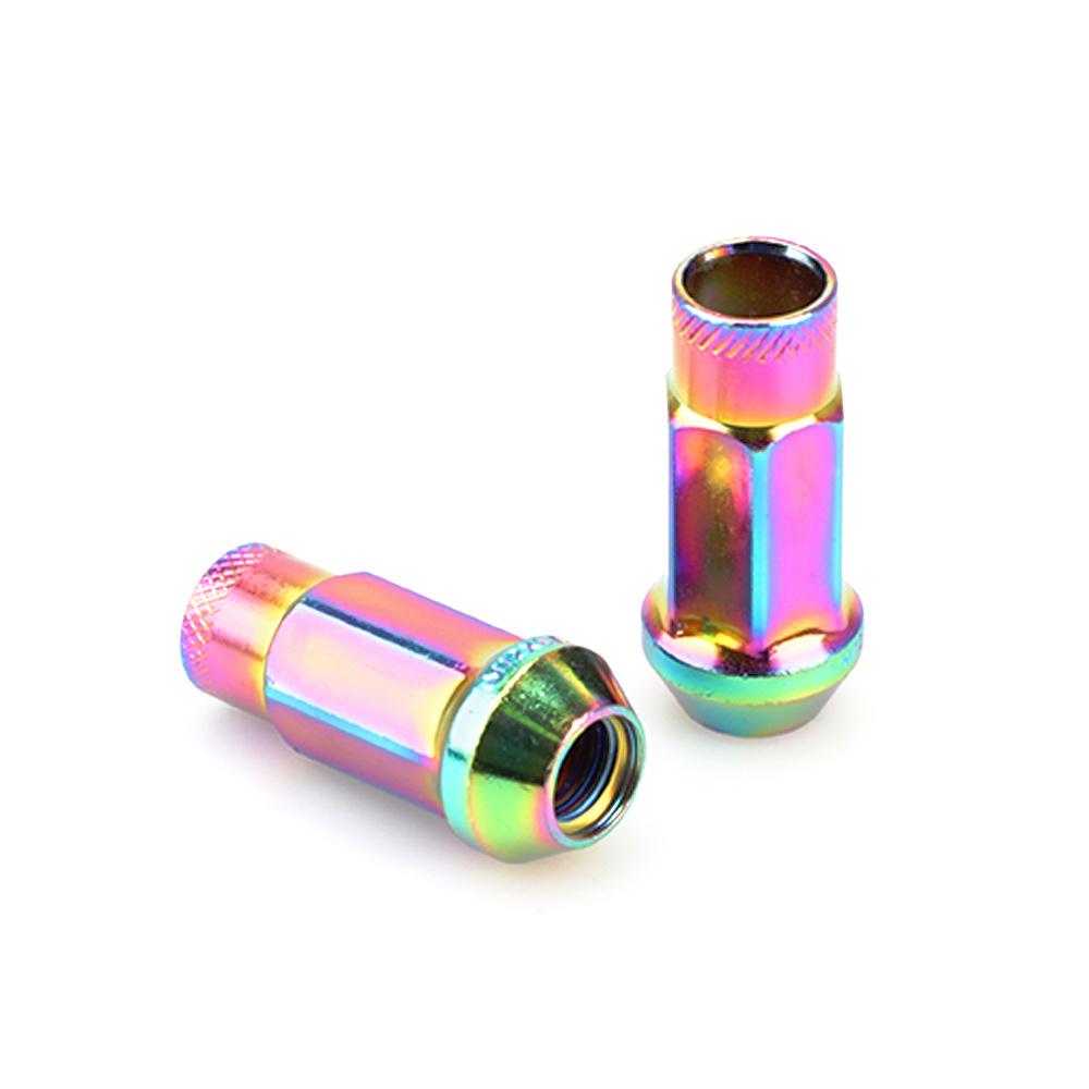 20 PCS Iron Electroplate colorful Car Modification Wheel Nuts 49mm Length Racing Lug Nuts Bolts M12x1.5 For KIA Lincoln Suzuki