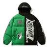 Mens Oversized Hooded Cotton Puffer Jacket Streetwear Winter Coat With Print Design