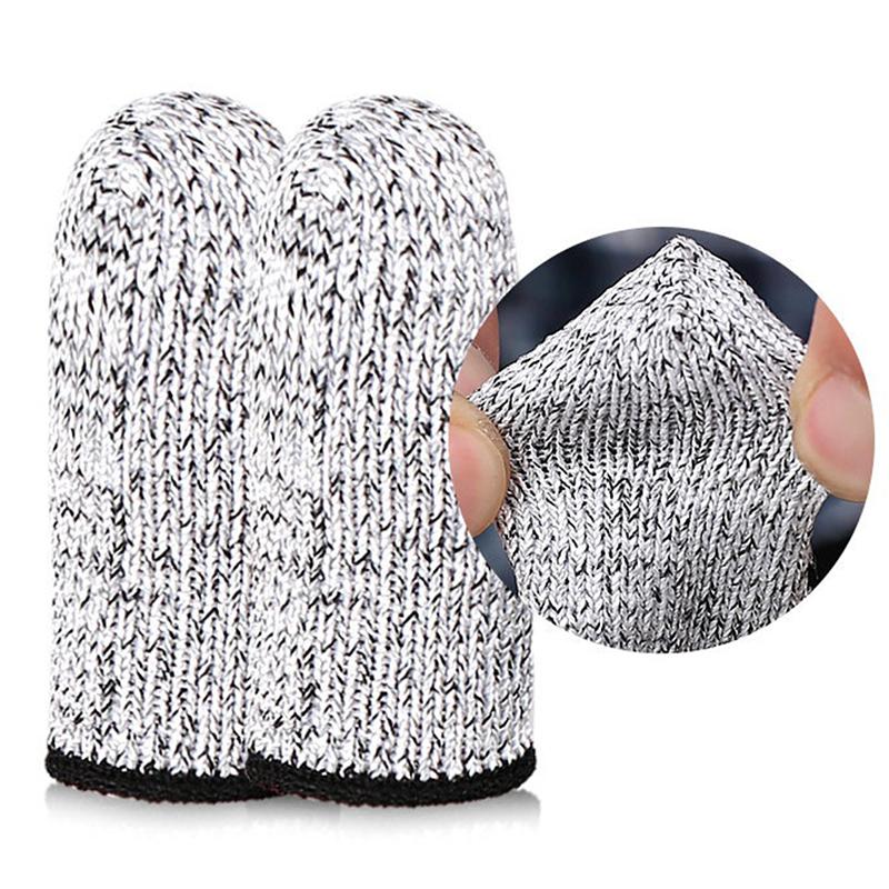 1Pair Finger Cots Cut Resistant Sleeves Thumb Protector Reusable Peel Fingertip Covers Picking Gloves For Kitchen Accessory Tool