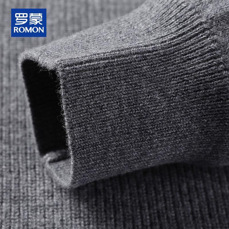 ROMON Men's 100% Pure Wool Thick Turtleneck Sweater