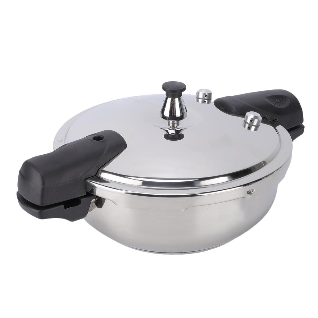 304 Edelstahl Schnellkochtopf Mini Kompakt 3L Multifunktion Schnelle Wärmeleitung Topf für Elektro- Gasherde