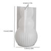 DIY Oster-Serie Silikonform 3D Gestreiftes Ei Gerader Ohrhase Kürbis Diamantmuster Hase Duftkerze Gips