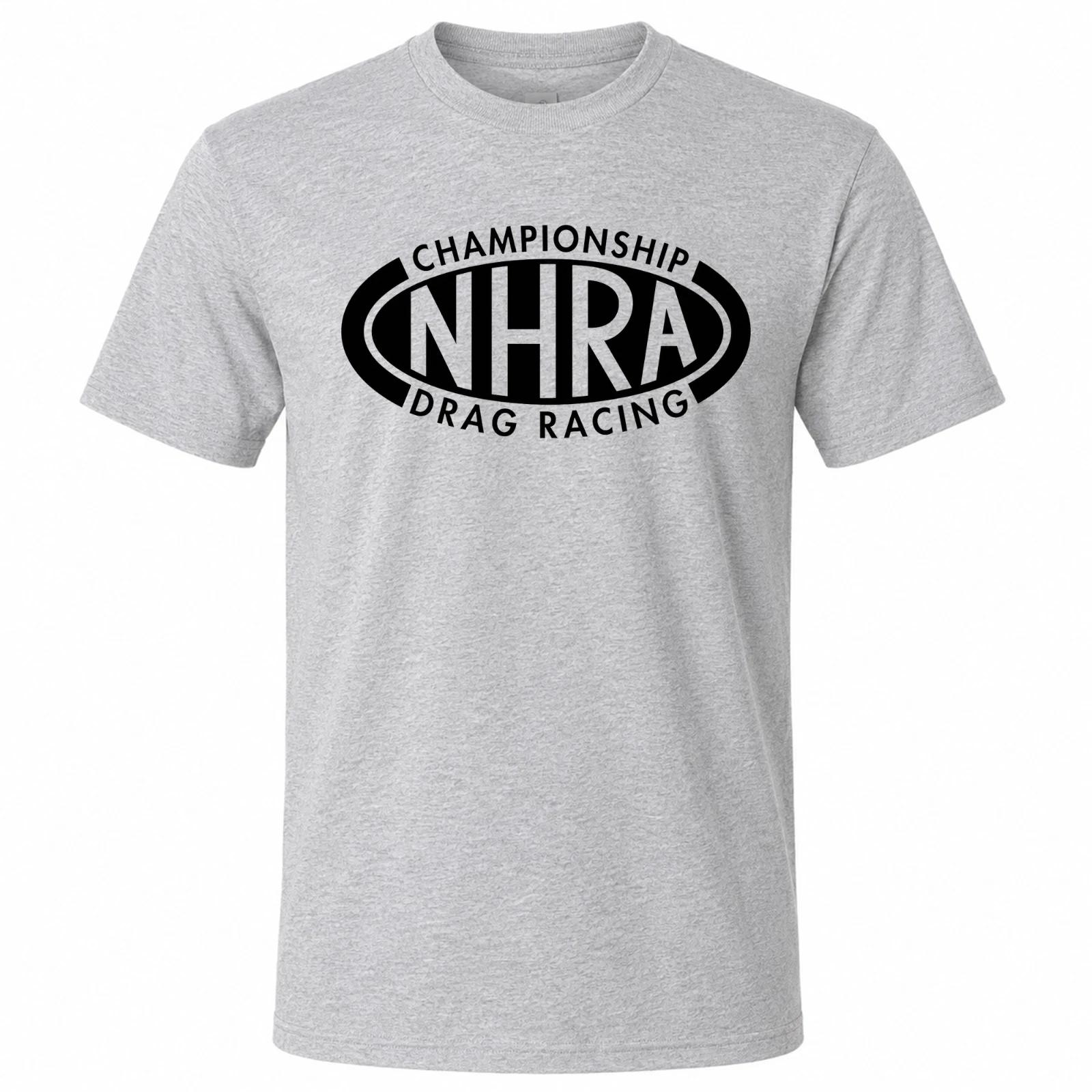 NHRA Drag Racing Championship Men s Gray Graphic T Shirt Freeships XXL