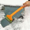 Car Snow Scraper,Ice Scraper Snow Brush With Soft Rubber,Long Handle Ice Scraper,Car Windsheild Snow Shovel Ice Scraper For Car